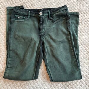 Nine West Jessica Legging in Forest Green Slim Jeans size 12